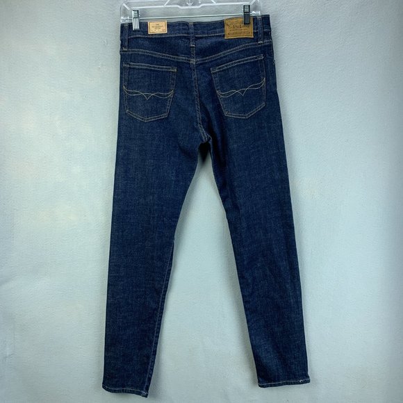 **SOLD**Polo Ralph Lauren Jeans Boys 18-20 Blue Sullivan Slim Dark Wash Stretch - Picture 4 of 15